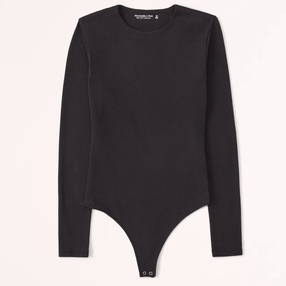 Abercrombie & Fitch Black Long Sleeve Bodysuit XA